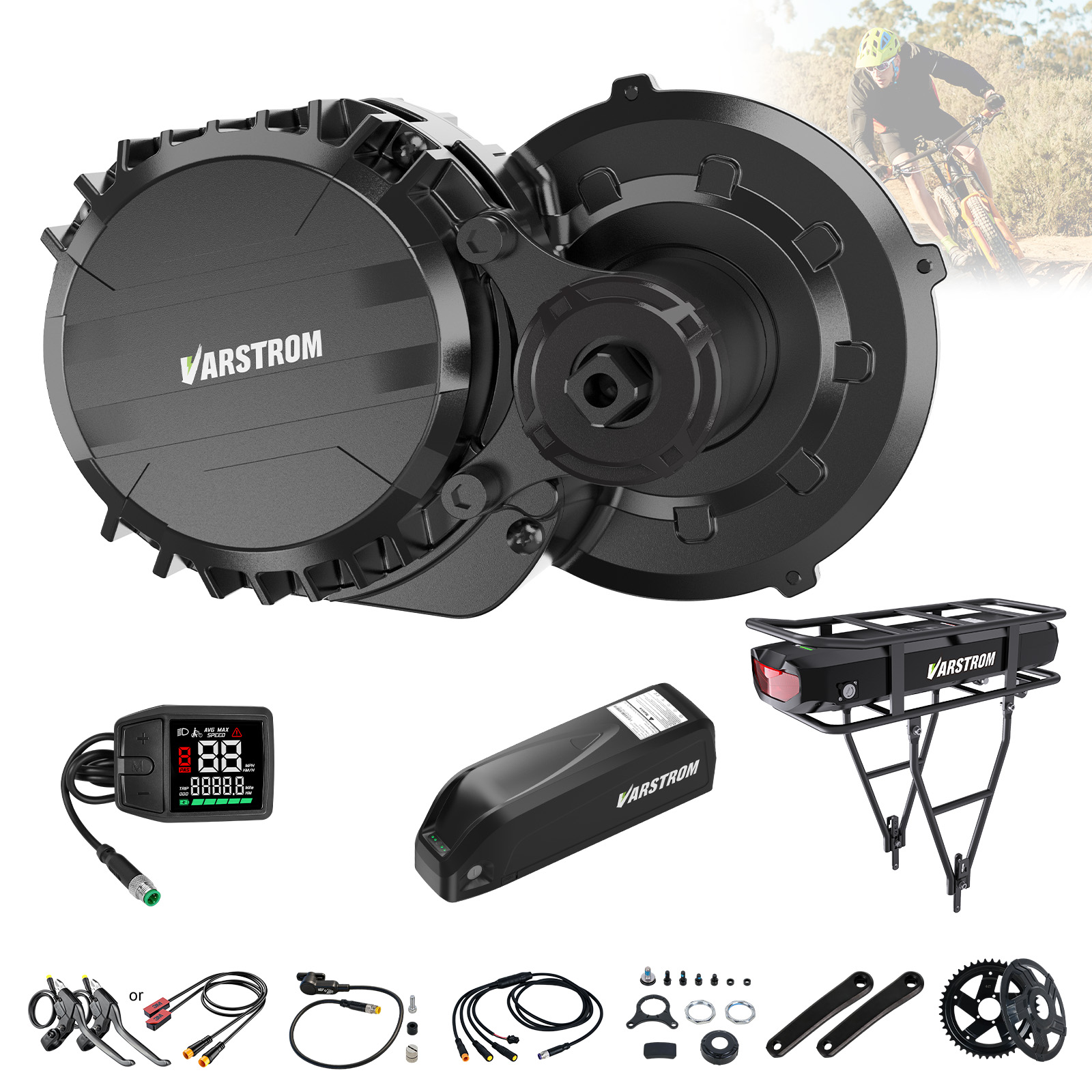Torque Sensor Mid Drive Motor Kit - ชุดมอเตอร์กลาง Varstrom 750W พร้อมเซ็นเซอร์แรงบิด VSM01 48V