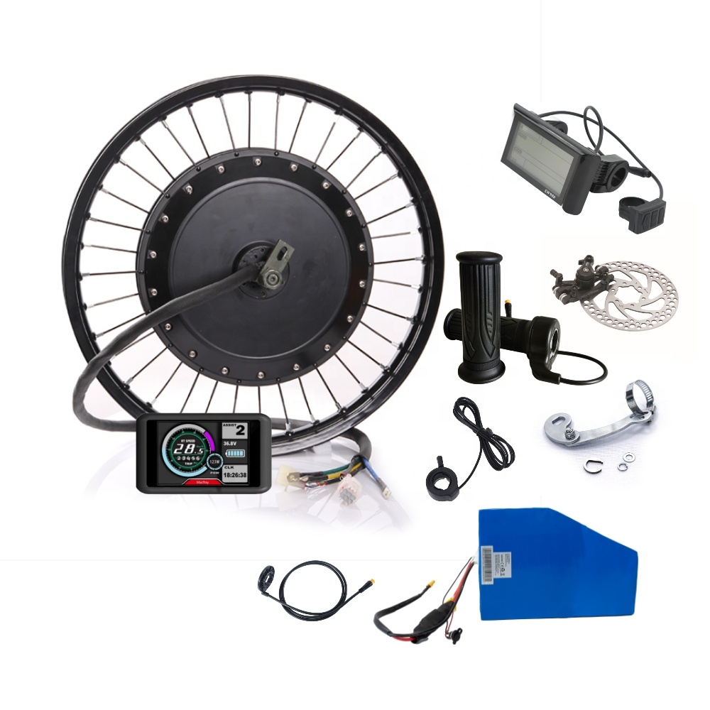 ชุดแปลงจักรยานไฟฟ้าแรงบิดสูง 7 - 5000W Hub Motor Kit 72V บทวิจารณ์และราคา