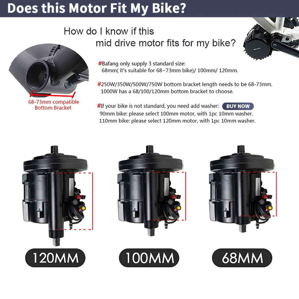 Bafang BBSHD 1000W 52V 48V 68  - Mid Drive Conversion Kit 1000W บทวิจารณ์และราคา