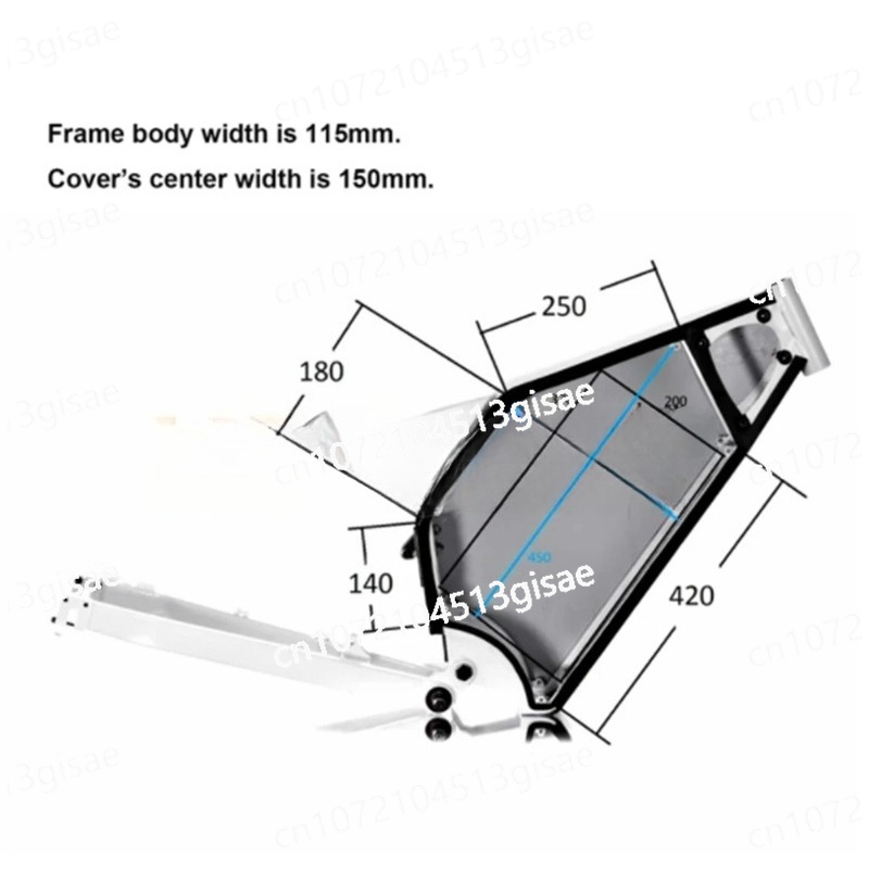 โครงจักรยานไฟฟ้าแบบแบตเตอรี่ใน - 3000W Stealth Bomber Motor บทวิจารณ์และราคา